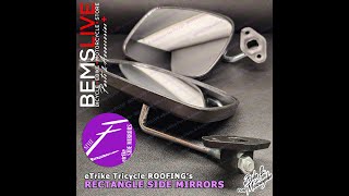 A Closer Look At Bems Style E Rectangular Rear View Side Mirrors For Tricycle 3-4Wheels Vehicle