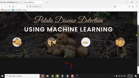 Potato Disease Detection Using Machine Learning | Python IEEE Final Year Project