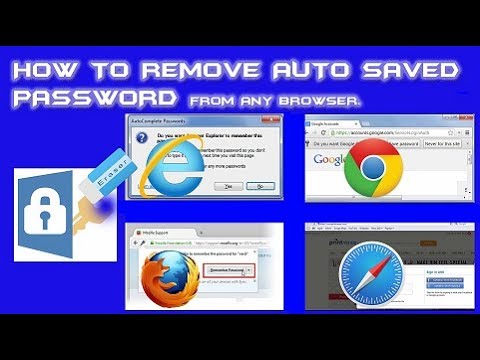 Video: How To Delete The Login And Password Saved In The Browser