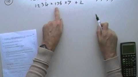 2012 SQA Advanced Higher Maths: 10  (division algorithm)