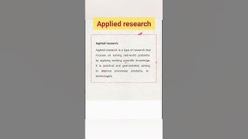 Applied research@Knowledge9world #ugcnet #ugcnetpaper1 #research