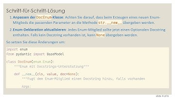 Wie man das Problem der leeren JSON-Ausgabe bei Pydantic mit benutzerdefinierten Enums behebt