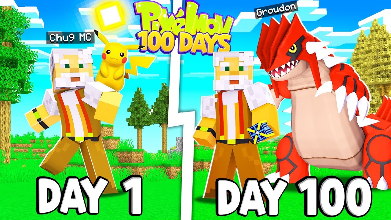 Tóm Tắt 100 Ngày Minecraft Pixelmon Sinh Tồn Siêu Khó Tôi Bắt Pokemon Huyền  Thoại Thời Tiết !! - Youtube