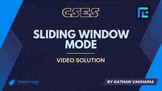 Sliding Window Mode | Video Solution | CSES Problemset | Sliding Window Problems