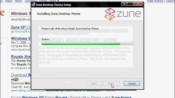 How to Install Royale Zune theme on Microsoft Windows XP