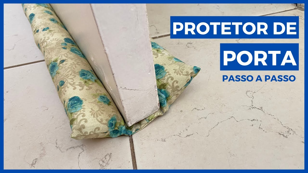 Como fazer protetor de porta passo a passo para iniciantes na costura