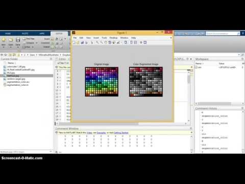 Color segmentation MATLAB