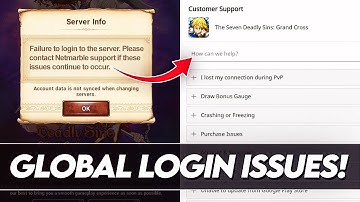 What Should You Do If You Have *LOGIN ISSUES* Contact Netmarble Support! (7DS Info) 7DS Grand Cross