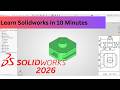 Solidworks 2026Tutorials Under 10 Minutes | Ex.No.17.111 |Casting | Engineering Drawing by N D Bhatt