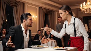 Mafiaboss schreit Kellnerin an, sie sagt drei Worte, die das gesamte Restaurant erstarren lassen