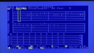 C64 Robot Guitar playing Happy Birthday
