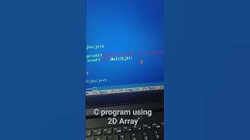 C program using 2D Array #coding #ytshorts #coder #cprogramming