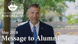 Message to Alumni | May 2018