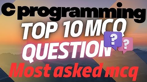Top 10 c programming MCQ | most asked questions #aboutcomputercode#mcq#cprogramming#viral 