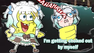 Mint tries doing the Spongebob laugh 【Maid Mint Fantome】