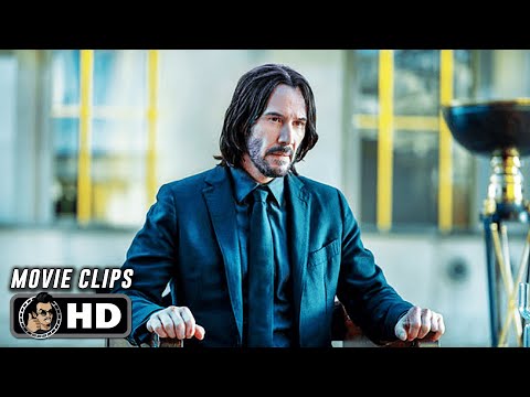 JOHN WICK: CHAPTER 4 CLIP COMPILATION (2023) Action, Keanu Reeves
