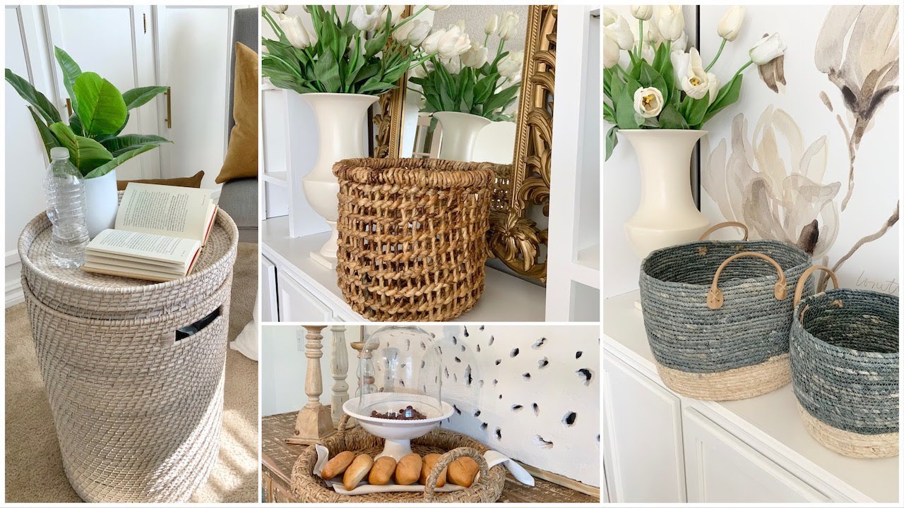 Decorar cestas de mimbre ( 3 maneras faciles ) - Decorate wicker baskets (3  easy ways) 