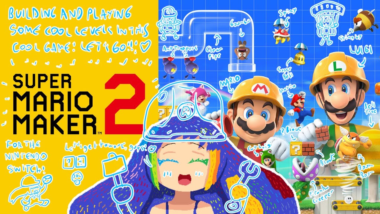 [SUPER MARIO MAKER 2] building more cool levels just for you, u guys!💙