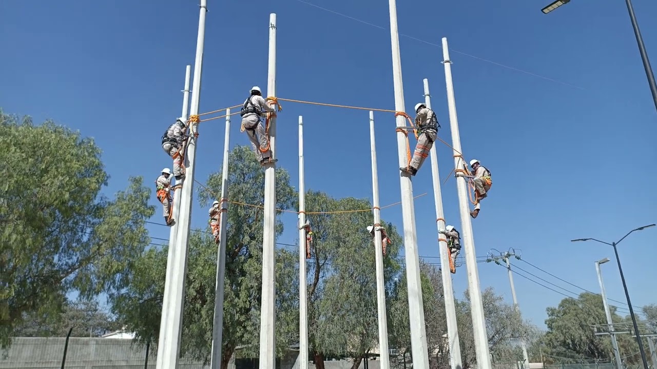 Paso de obstáculo en ascenso a poste