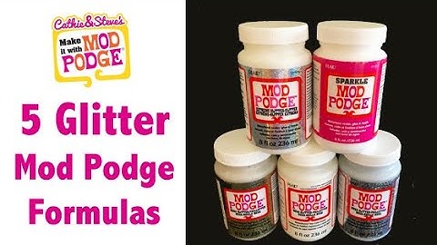 Explore the 5 Mod Podge Glitter Formulas plus Tips and Tricks