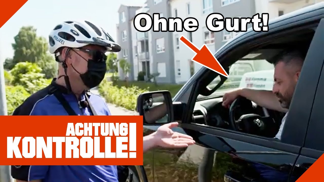 Letztens geblitzt, heute ohne SICHERHEITSGURT unterwegs!? | Kabel Eins | Achtung Kontrolle
