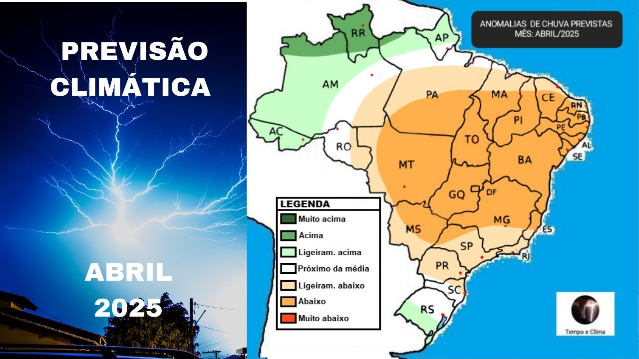 Previsão Climática: abril/2025 | Tempo e Clima - YouTube