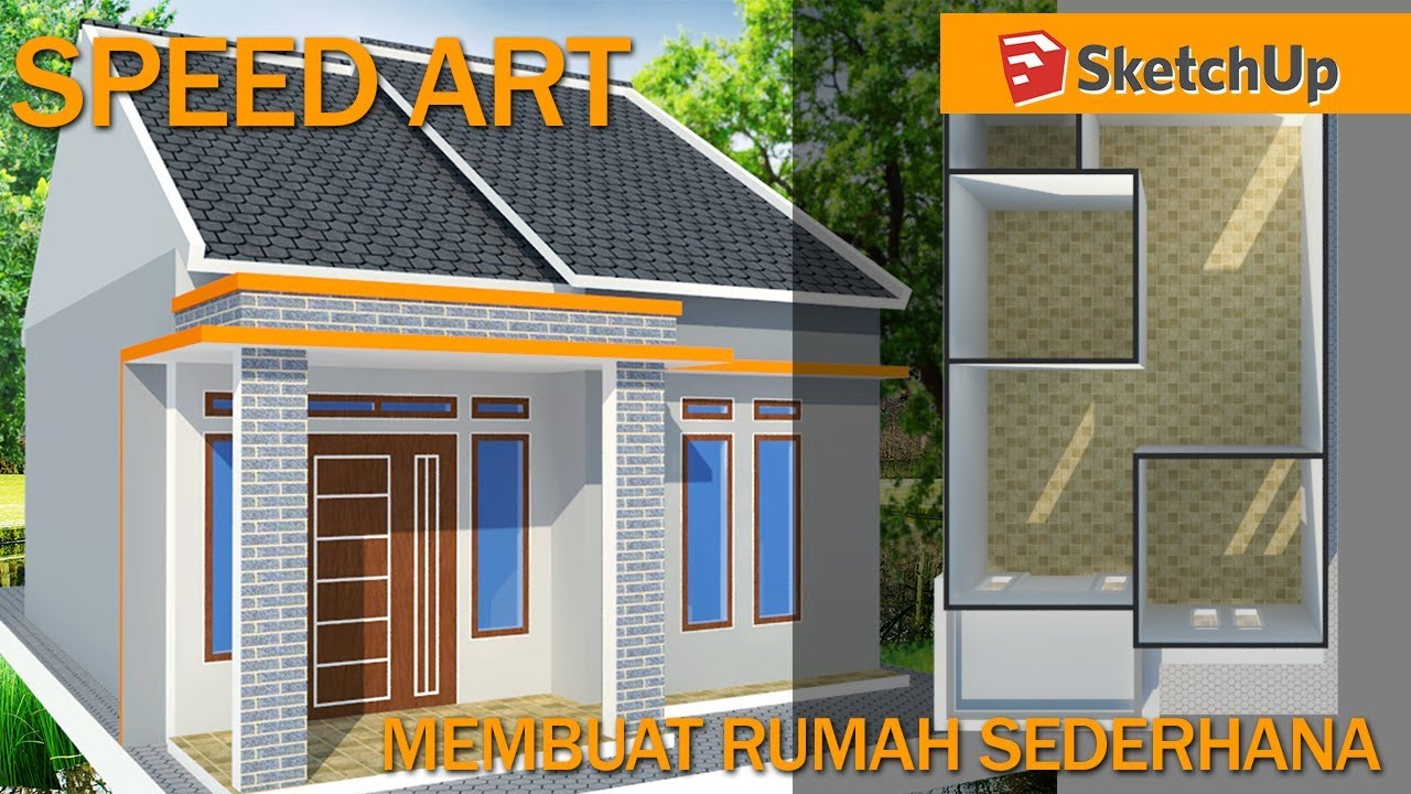 Tutorial Google Sketchup Pemula Membuat Desain Rumah Minimalis Sederhana By DCSR Video