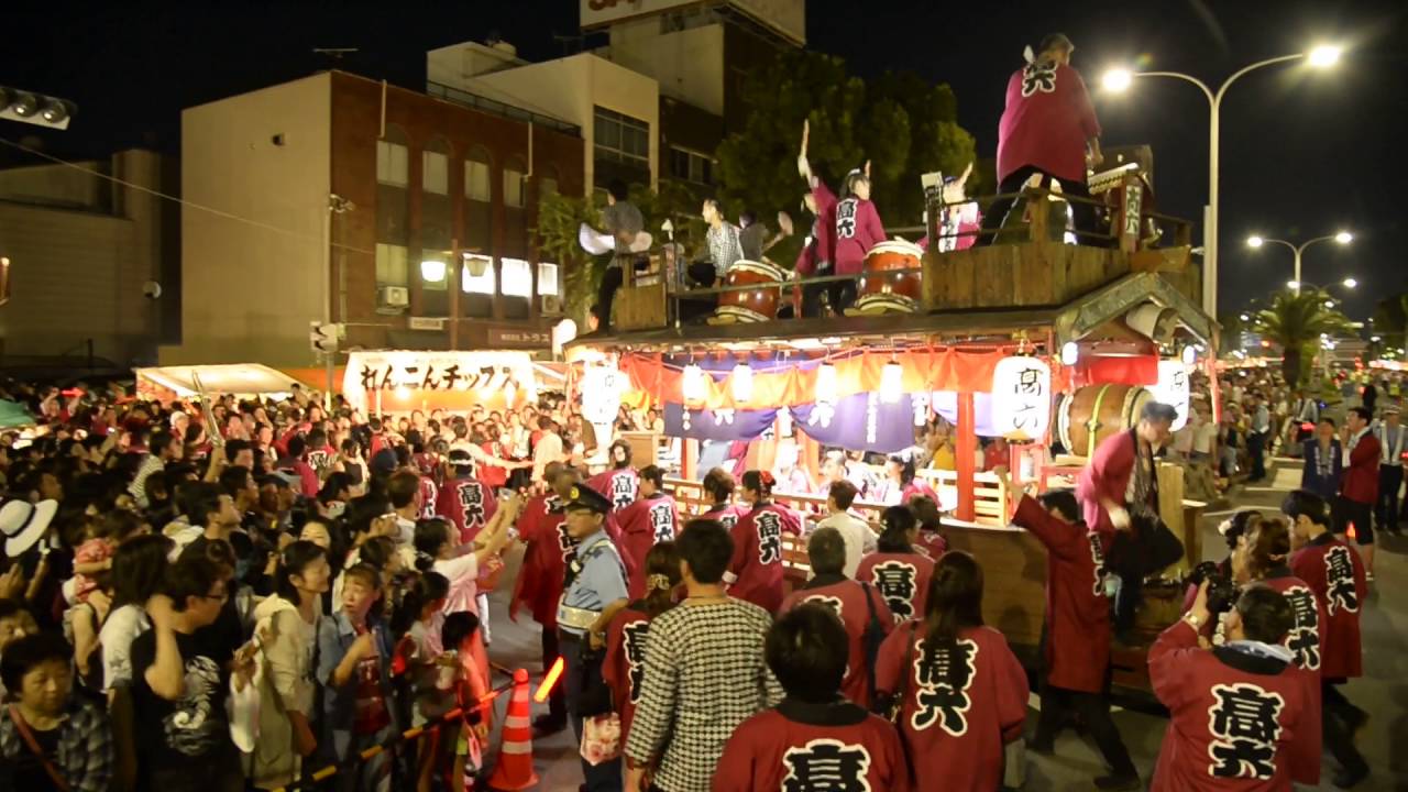 名古屋 みなと祭り山車 『高六』花火② YouTube