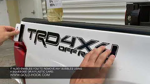 HOW TO INSTALL BED DECAL? |  TOYOTA TACOMA TRD OFF-ROAD 4X4 BLACK BED DECAL SUPER SIMPLE INSTAL