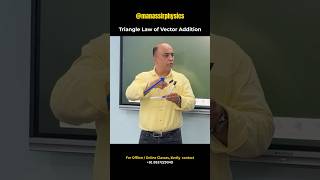 Know the Triangle Law of Vector Addition — where direction and magnitude move together ⚡📐#physics