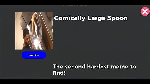 FIND the MEMES *How to get* Comically Large Spoon?! Roblox