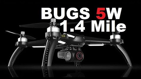 MJX BUGS 5W 1.4 Mile Range MOD 2257 Meters 2.2 KM Simple DIY Test Review