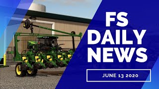 JOHN DEERE PLANTER, DLC RELEASE TIMES, PLUS MODS IN TESTING | FS DAILY NEWS | Farming Simulator 19