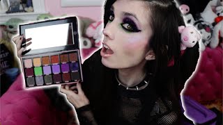 JEFFREE STAR GOTHIC BEACH PALETTE REVIEW! 🖤🌴