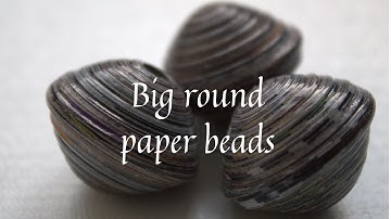 How to use paper bead roller to make big round paper beads