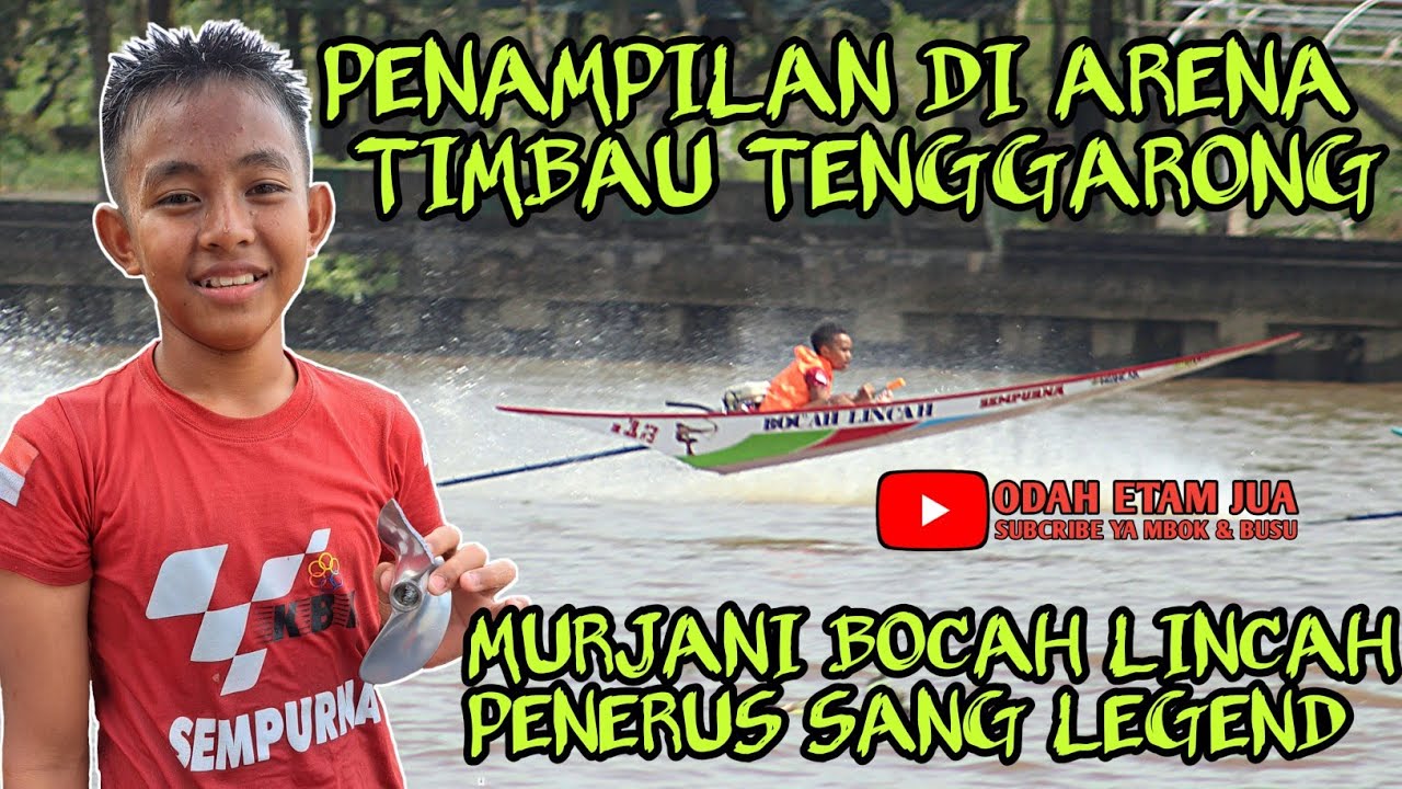 Penampilan Murjani Bocah Lincah dari Muara Muntai di Lomba Balap Perahu Ketinting Timbau Tenggarong