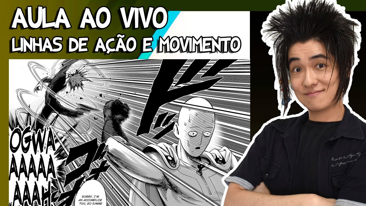 AULA: Linhas de ação e MOVIMENTO no mangá