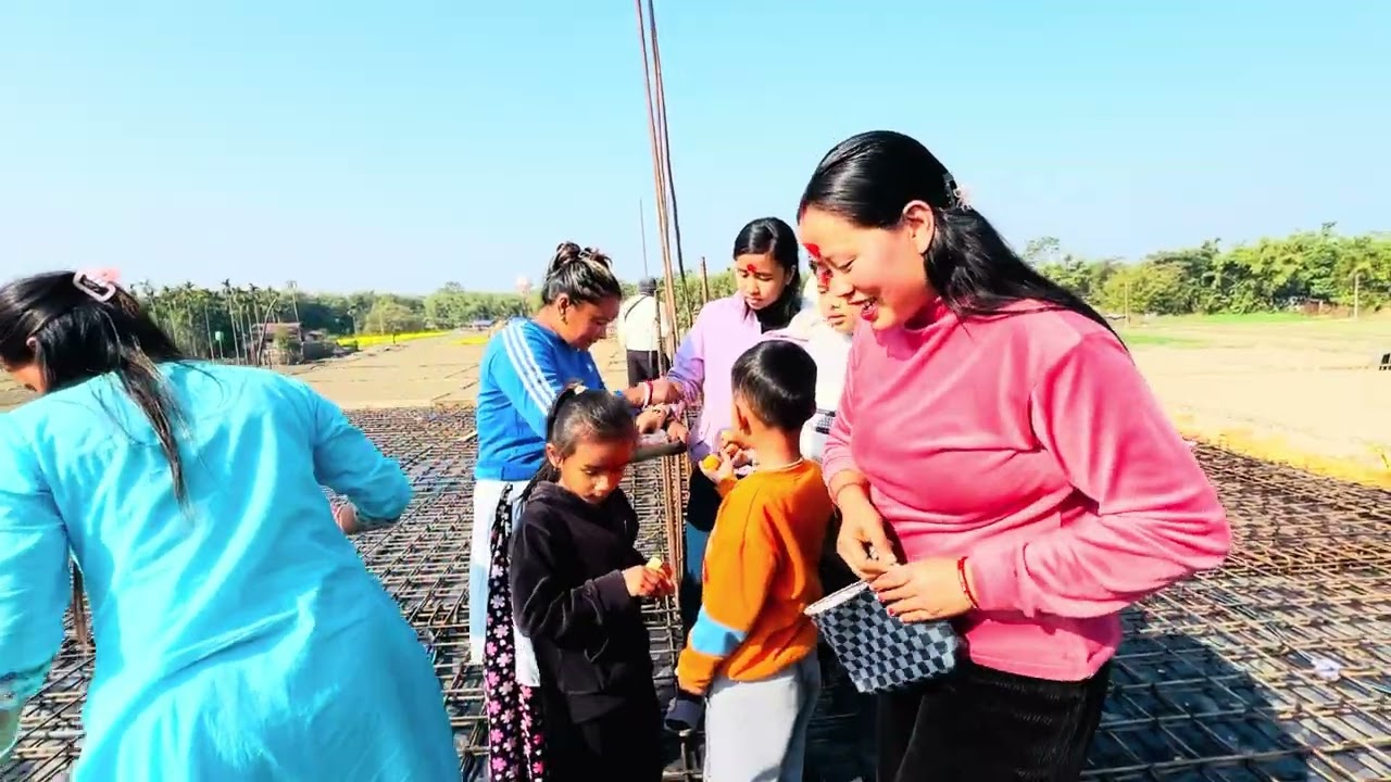 छत ढलानमा भयो हाना हान