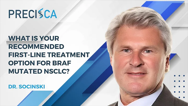 What is your recommended first-line treatment option for BRAF mutated NSCLC?