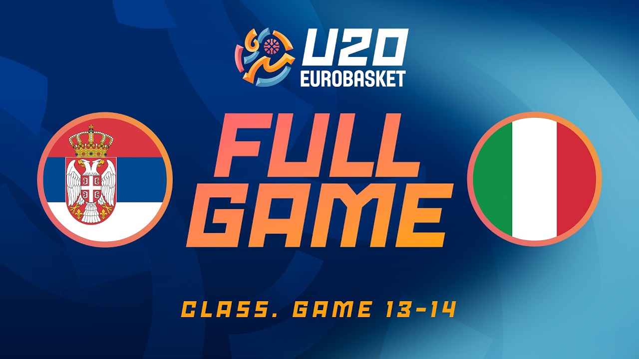Class. Game 13-14 | Serbia v Italy | Full Basketball Game | FIBA U20 Women's EuroBasket 2026