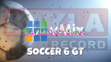 vMix Title SOCCER 6 FULL PACKAGE + UTC