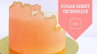 Easy Sugar Sheet Technique Cake Decorating Cakes By Mk