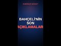 Bahçeli'nin TBMM Grup Toplantısı Açıklamaları