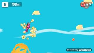 Jogando Ski Whale Com O Peixinho Roxo