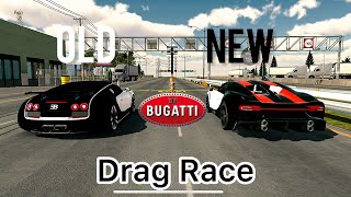 Bugatti Veyron SS ( 1165hp) VS Bugatti Chiron SS (1605hp) | Drag Race | Car parking multiplayer