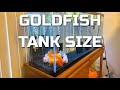 金魚の水槽のサイズ-あなたの水槽はどれくらいの大きさである必要がありますか？
