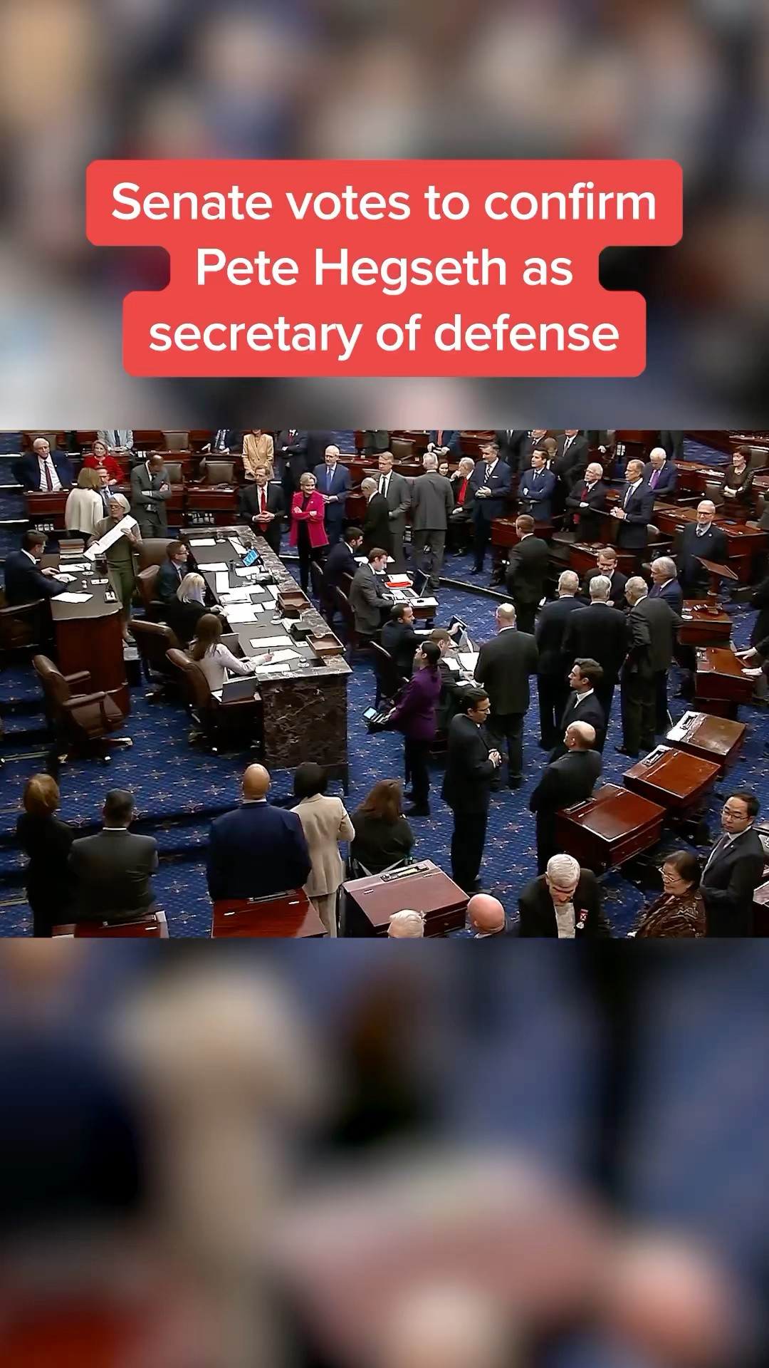 Senate votes to confirm Pete Hegseth as secretary of defense