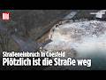 COESFELD: Straße bricht auf 80 Metern ab