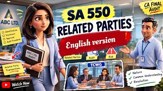 SA 550 English Revision | Related Parties | Through Animation 🎬 | CA Inter & Final Audit