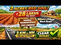 🔥 2 Acres Red Soil Land for Sale @ ₹28 Lakhs/Acre | Near NH | Clear Title | Raghunathpally, Jangaon